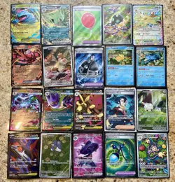 TCG Pokemon 40x Card Binder Lot Collection - Illustration Rare, FA's, Ex’s, More - Image 1