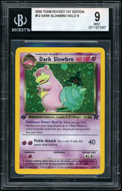 Pokemon Dark Slowbro 2000 Team Rocket 1st Edition HOLO R BGS 9 - Image 1