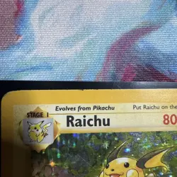 Pokemon TCG Raichu Base Set 14/102 Holo 1999-2000 Wizards Base Set Vintage LP - Image 2