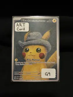 ART CARD Pokemon Pikachu with Grey Felt Hat Promo SVP Card 085 English - Image 1