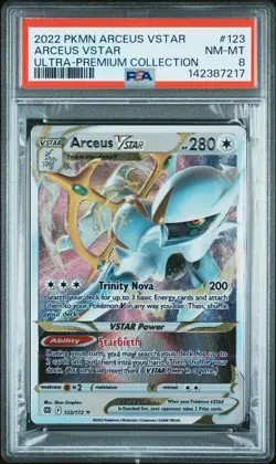 2022 POKEMON ARCEUS VSTAR ULTRA-PREMIUM COLLECTION #123 ARCEUS VSTAR PSA 8 - Image 1