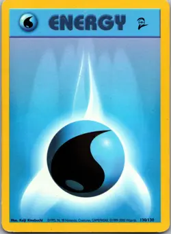 Water Energy 130/130 - Base Set 2 - LP Pokemon TCG - Image 1