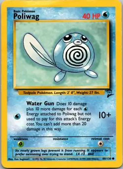 Poliwag 088/130 - Base Set 2 - MP Pokemon TCG - Image 1