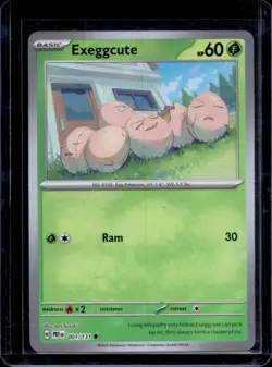 2025 Pokemon Prismatic Evolutions Exeggcute Reverse Holo Poke Ball #001/131 - Image 1