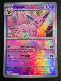 Pokemon TCG Espeon (Poke Ball Pattern) Rare SV: Prismatic Evolutions 033/131 NM - Image 1