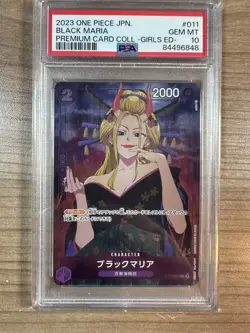Black Maria JAPANESE 2023 One Piece Card Game: Premium Girls Collection PSA 10 - Image 1