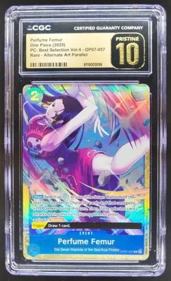 2025 One Piece Perfume Femur #OP07-057 Rare Alt Art CGC 10 Pristine TL3 - Image 1