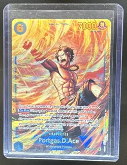 2025 One Piece Carrying On His Will Portgas D. Ace Secret Rare #OP13-119 - Image 1