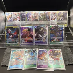 One Piece Foil Lot Of 17 Cards " The Azure Sea's Seven" - Image 1