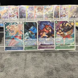 One Piece Foil Lot Of 17 Cards " The Azure Sea's Seven" - Image 4