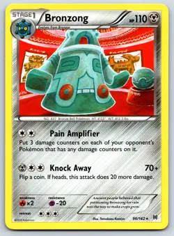 Bronzong - XY BREAKthrough 96/162 Tomokazu Komiya Pokemon Card LP - Image 1