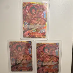 3 One Piece Card Game Gol D. Roger OP09 SEC - Image 1