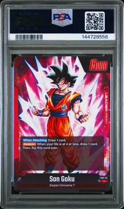 2024 DRAGON BALL SUPER CARD GAME FUSION WORLD STARTER SON GOKU PSA 10 - Image 2