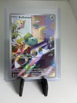 Pokemon TCG Bulbasaur Stellar Crown Illustration Card 143/142 - Image 1