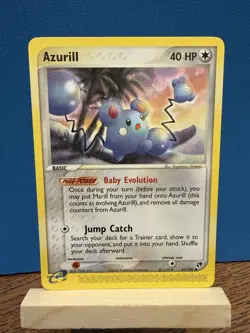 Pokemon TCG Azurill Sandstorm Card 31/100 Uncommon LP Non-Holo 2002 - Image 1
