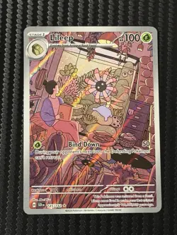Pokemon TCG Scarlet & Violet Stellar Crown Lileep Illustration Rare Card 145/142 - Image 1