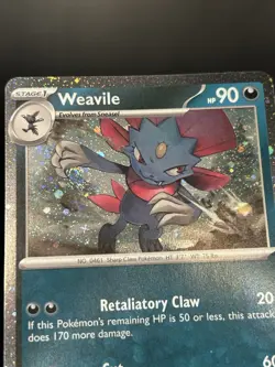 Weavile 021 (swirl) - Pokemon Mega Evolution Black Star Promo Card - NM - Image 2