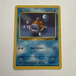 Pokemon Squirtle 50 HP Common 68/82 Team Rocket 2000 English TCG Card - Image 1
