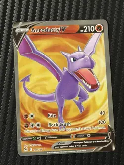 Aerodactyl V 179/196 Lost Origin Full Art Ultra Rare Holo Pokemon Card NM - Image 1