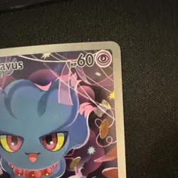 Pokemon Misdreavus Full Art Holo Rare Card 233/217 Basic AKM 60HP Pokemon TCG - Image 3