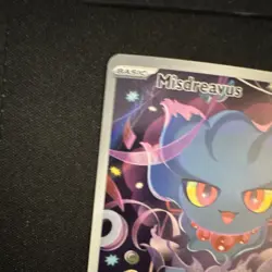 Pokemon Misdreavus Full Art Holo Rare Card 233/217 Basic AKM 60HP Pokemon TCG - Image 4
