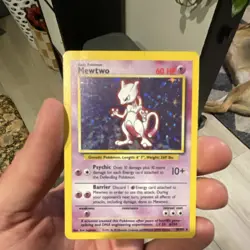Pokemon Mewtwo Holo Rare 10/102 Base Set 1999 Wizards of the Coast Card - Image 1
