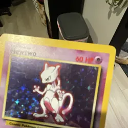 Pokemon Mewtwo Holo Rare 10/102 Base Set 1999 Wizards of the Coast Card - Image 3