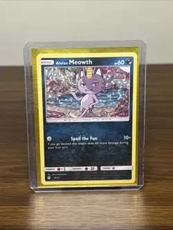 Alolan Meowth 10/12 - McDonald's Promo Holo Pokemon Card - Image 1