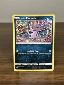 Alolan Meowth 10/12 - McDonald's Promo Holo Pokemon Card - Image 2