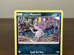 Alolan Meowth 10/12 - McDonald's Promo Holo Pokemon Card - Image 3