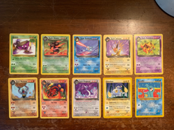 10 VINTAGE Pokemon Cards from Classic WOTC Sets!! - Image 1