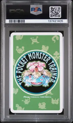 1996 POKEMON GREEN VERSION PLAYING CARDS 7 OF CLUBS #067 MACHOKE PSA 10 - Image 2