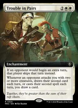 MTG Trouble in Pairs Extended Art ** Murders at Karlov Manor Commander ** En - Image 1