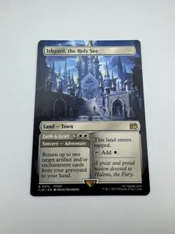 MTG Ishgard the Holy See Borderless FIN 0310 Rare Final Fantasy NM Non-Foil Land - Image 1
