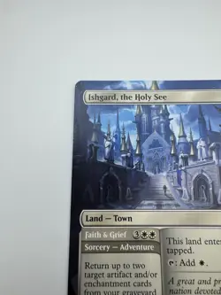 MTG Ishgard the Holy See Borderless FIN 0310 Rare Final Fantasy NM Non-Foil Land - Image 2
