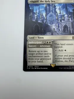 MTG Ishgard the Holy See Borderless FIN 0310 Rare Final Fantasy NM Non-Foil Land - Image 4