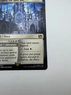 MTG Ishgard the Holy See Borderless FIN 0310 Rare Final Fantasy NM Non-Foil Land - Image 5