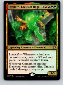 Magic the Gathering Omnath, Locus of Rage Lorwyn Eclipsed Commander MTG - Image 1