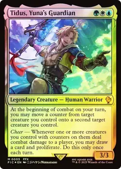 Tidus, Yuna's Guardian Foil NM MYTHIC MTG Commander: Final Fantasy FIC Near Mint - Image 1
