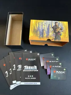 Mtg Bundle Box Tarkir Dragonstorm Bloomburrow Commander Inserts Lot - Image 1