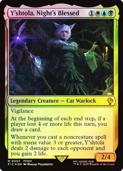 Y'shtola, Night's Blessed Foil NM MYTHIC MTG Commander: Final Fantasy Near Mint - Image 1