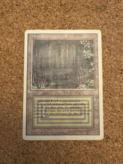 Magic MTG Revised Bayou Duel Land - Image 1