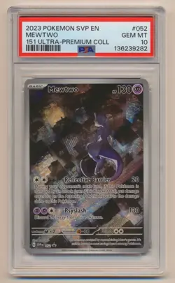 PSA 10 Pokemon Black Star Promo Mewtwo SVP EN #052 GEM MINT Condition!! - Image 1