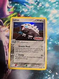 Lairon (Reverse Holo) 32/108 EX Power Keepers (DMG) Pokemon TCG - Image 1