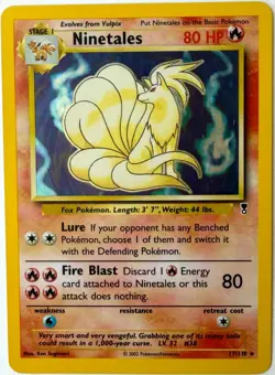 Pokemon Ninetales 17/110 Legendary Collection Holo 2002 LP - Image 1