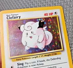 1999 Pokemon Base Set Unlimited #5 Clefairy Holo LP - Image 2