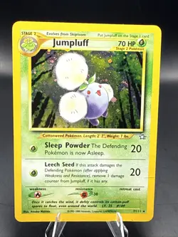 Pokemon TCG Jumpluff Holo Rare 7/111 Neo Genesis Swirl - Image 1
