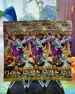 JAPANESE Pokemon WILD FORCE Booster Pack sv5K New Sealed (3x) LOT A - Image 1