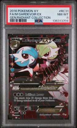 2016 POKEMON XY GENERATIONS RADIANT COLLECTION FULL ART/M GARDEVOIR EX PSA 8 - Image 1