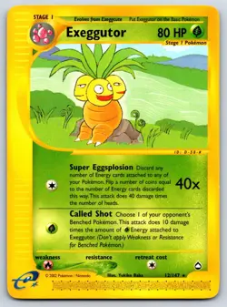 Exeggutor (12) - Aquapolis 012/147 Pokemon Card LP - Image 1